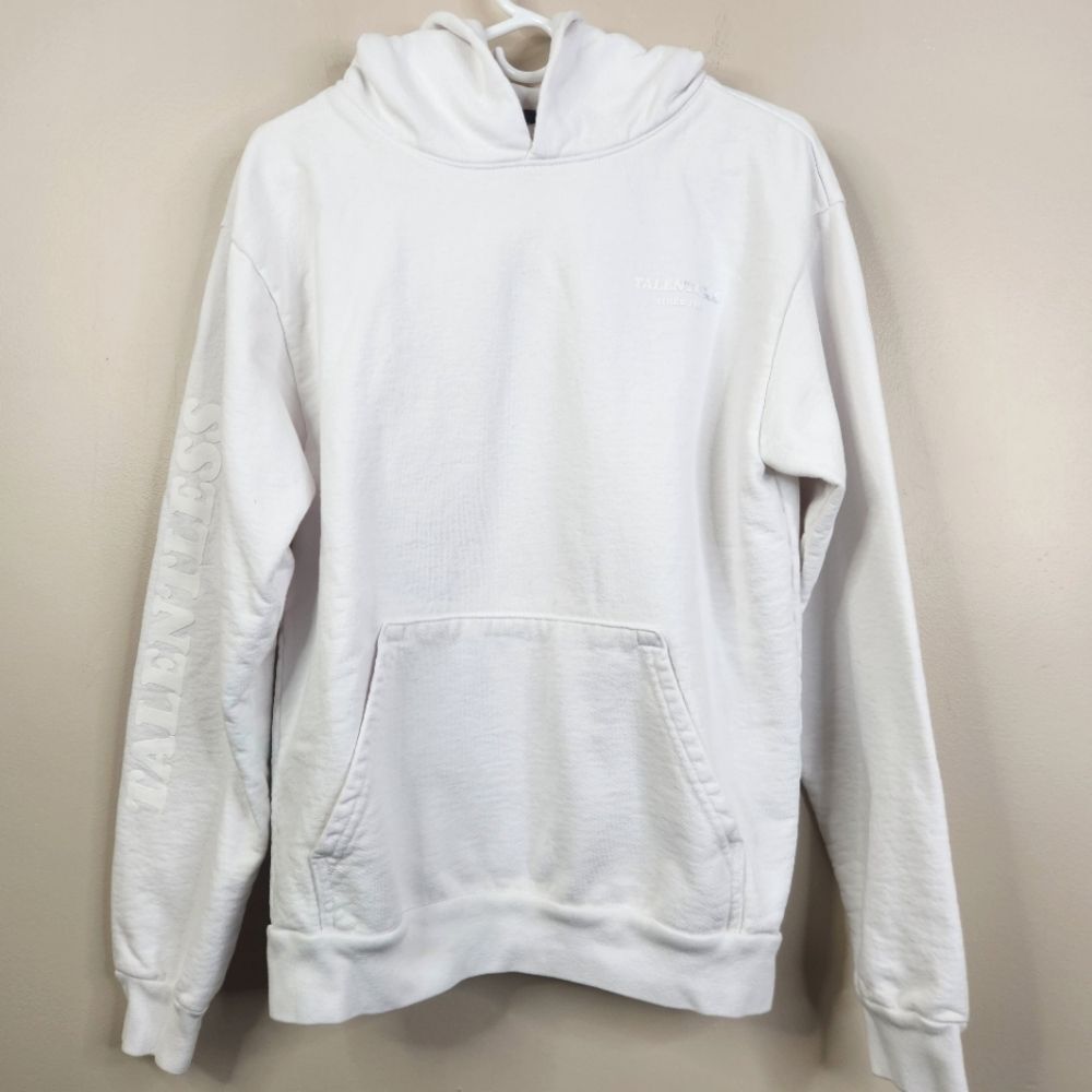 Talentless Long Sleeve Spellout Pullover Hoodie Small